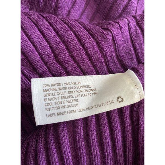 Women's Party Twisted Back Crewneck Pullover Sweater Future Collective Purple 1X - Picture 8 of 10